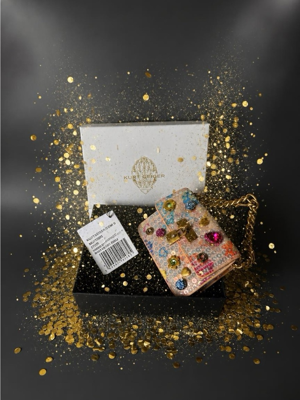 Kurt Geiger Mini Kensington Embellished Crossbody Bag – Multicolor